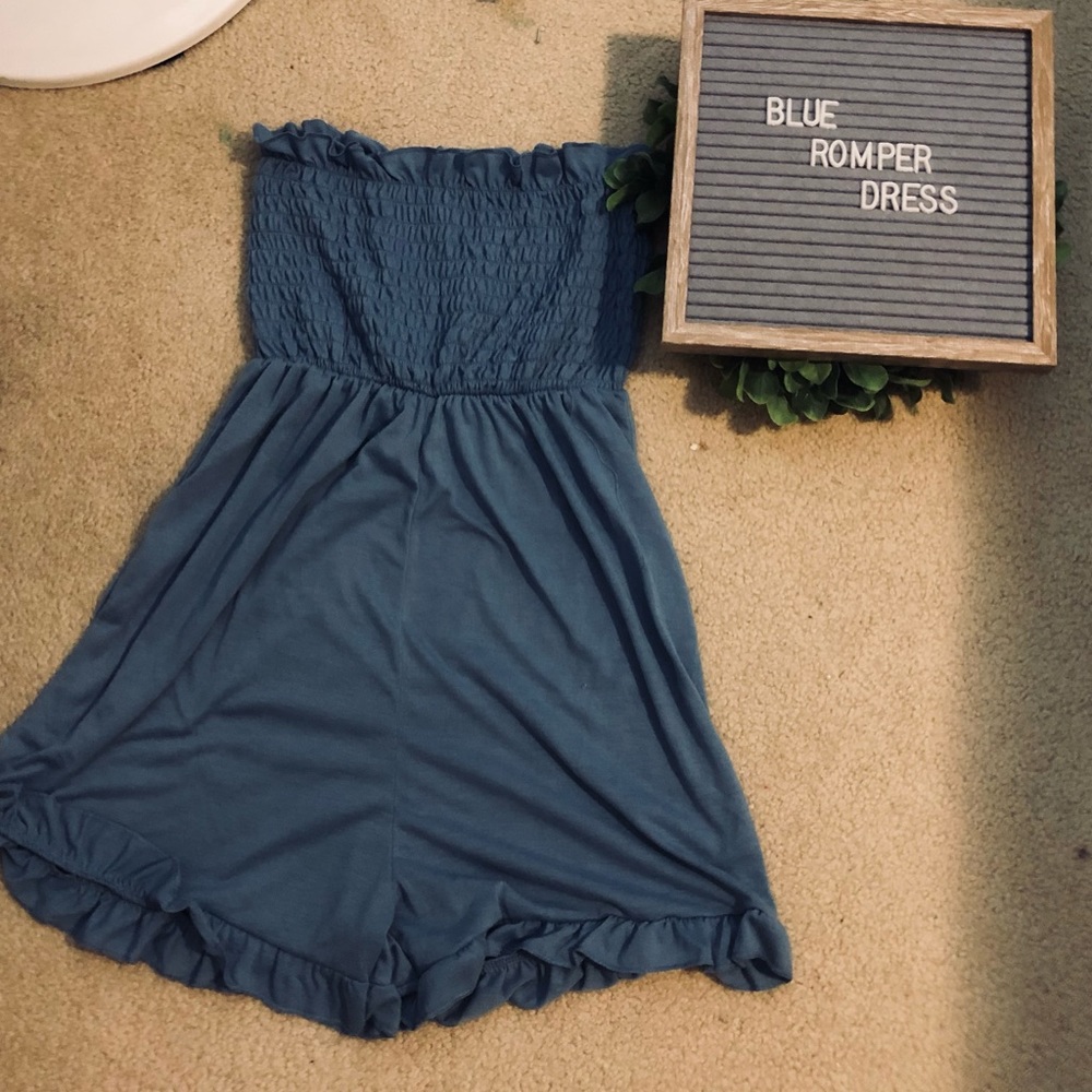 Blue romper dress⚡️